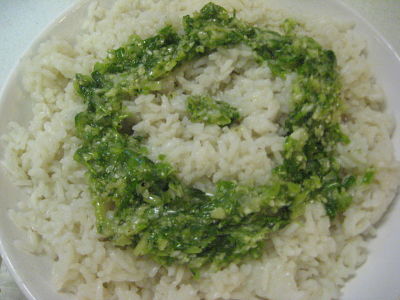 Spice Paste on Ginger Rice Spice Paste on Ginger Rice